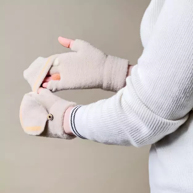 Women s/children s winter phone gloves - white 11