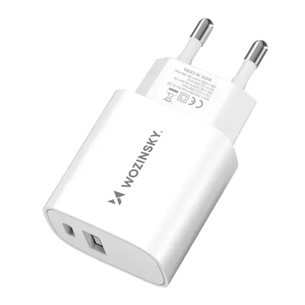 Wozinsky WGWCW USB-A USB-C 20W wall charger - white 16