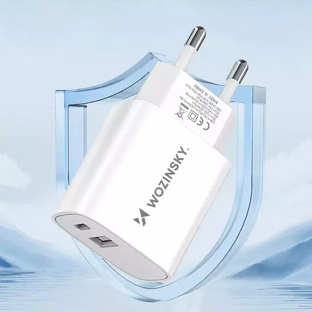 Wozinsky WGWCW USB-A USB-C 20W wall charger - white 27