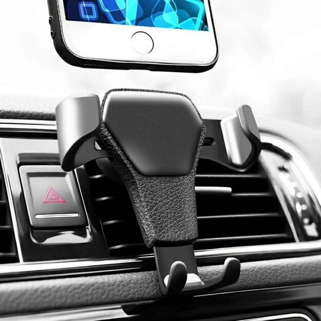 Car Holder H01 Black gravity car holder for the ventilation grille 9