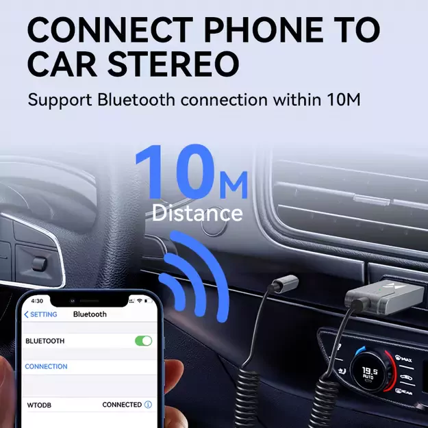 Wozinsky WTODB Bluetooth 5.3 audio adapter / AUX audio receiver 20