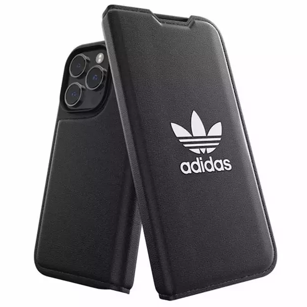 Adidas OR Booklet Case BASIC iPhone 14 Pro 6.1  black/black white 50182