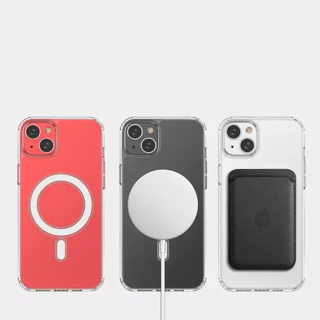 MagSafe iPhone 15 Plus Clear Magnetic Case - transparent 15