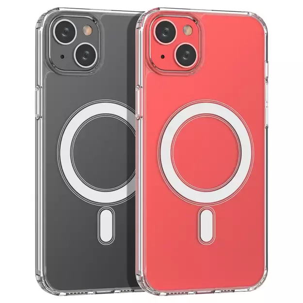 MagSafe iPhone 15 Plus Clear Magnetic Case - transparent 14
