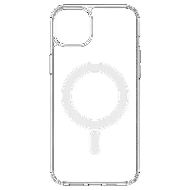 MagSafe iPhone 15 Plus Clear Magnetic Case - transparent 16