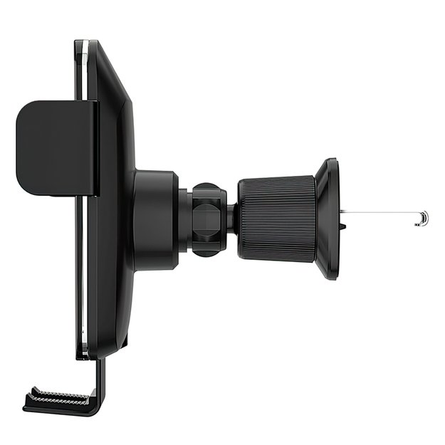 Wozinsky WEDZ-3Y8S clamp car holder with 15W inductive charger for phone on the air vent - black 5