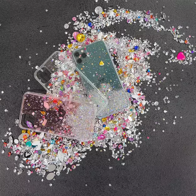 Wozinsky Star Glitter Shining Cover for Samsung Galaxy A42 5G pink 8