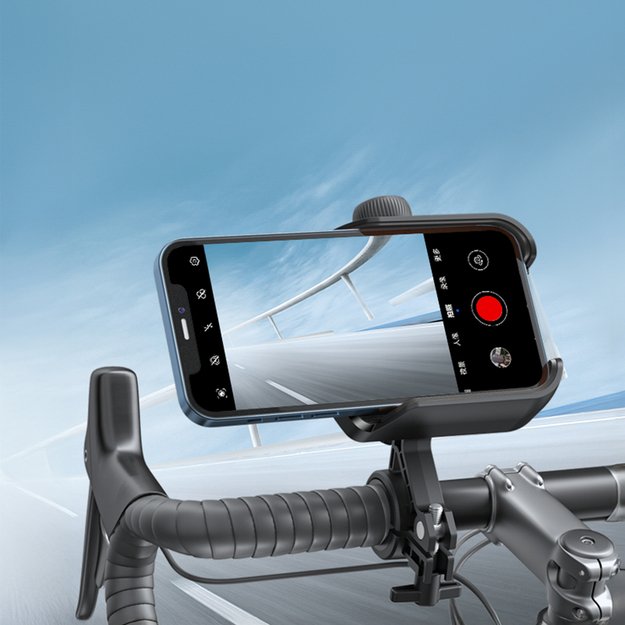 Joyroom JR-ZS431 phone holder for bike, motorcycle, scooter - black 6