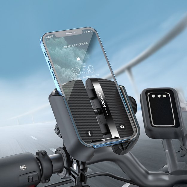 Joyroom JR-ZS431 phone holder for bike, motorcycle, scooter - black 5
