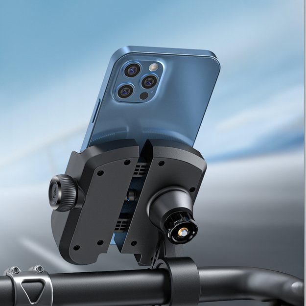 Joyroom JR-ZS431 phone holder for bike, motorcycle, scooter - black 8