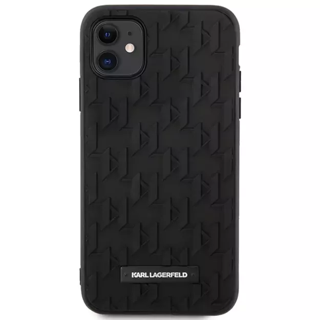 Karl Lagerfeld KLHCN61RUPKLPK iPhone 11 / Xr 6.1  hardcase black/black 3D Monogram 2