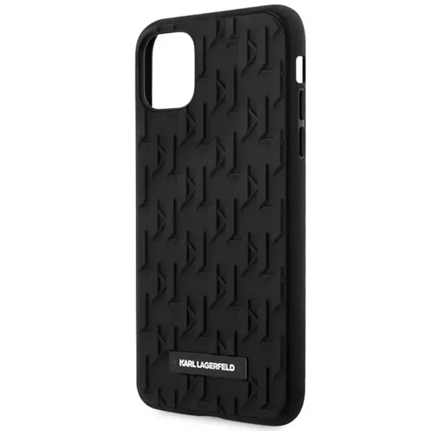Karl Lagerfeld KLHCN61RUPKLPK iPhone 11 / Xr 6.1  hardcase black/black 3D Monogram 5
