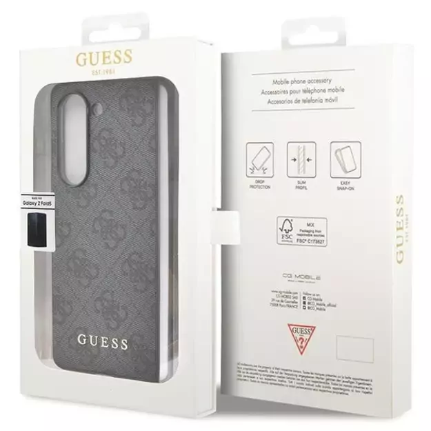 Guess GUHCZFD5GF4GGR F946 Z Fold5 gray/gray hardcase 4G Charms Collection 24