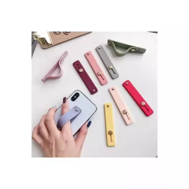 Self-adhesive finger holder with zipper - purple 6