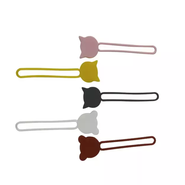 Silicone cable reel - brown 3