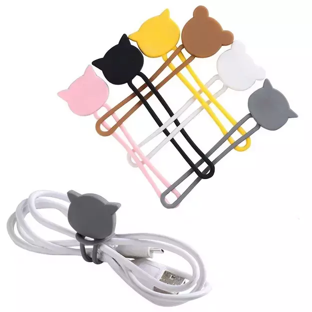 Silicone cable reel - brown 7