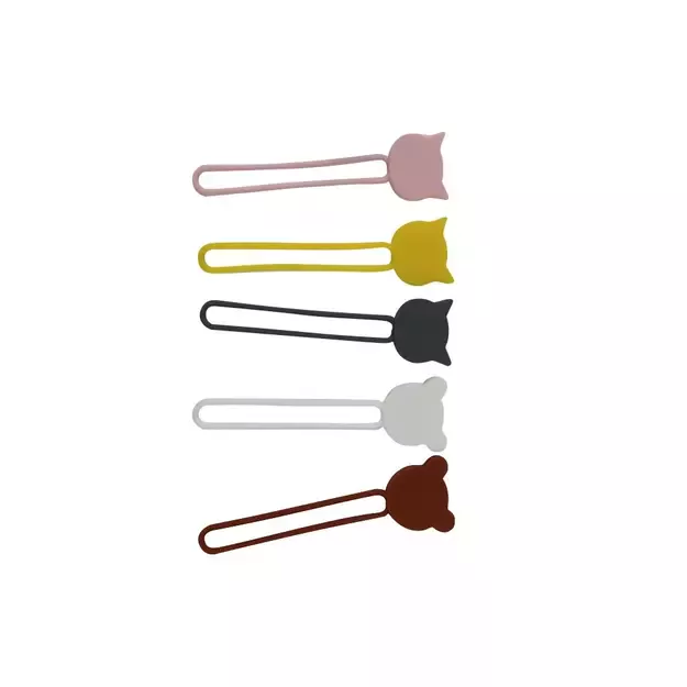Silicone cable reel - brown 6