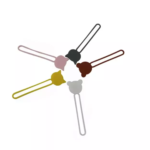 Silicone cable reel - brown 1