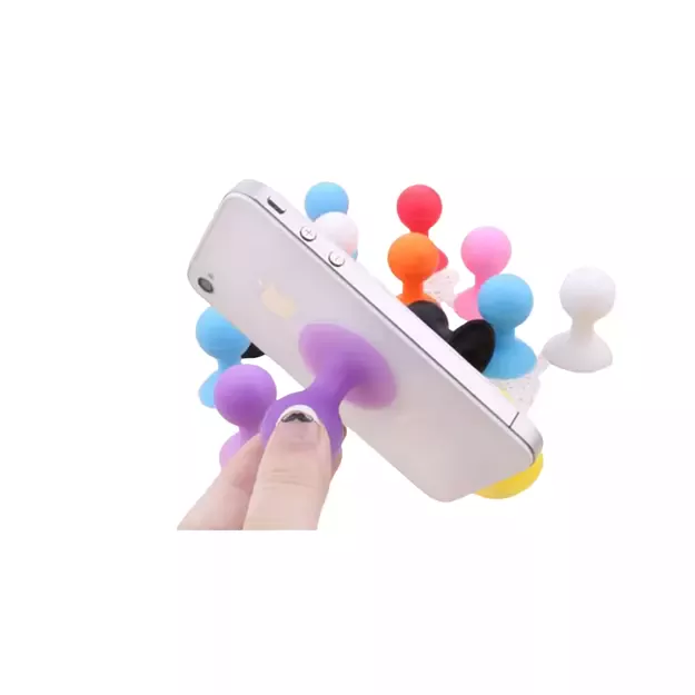 Phone holder with a round head - white 3
