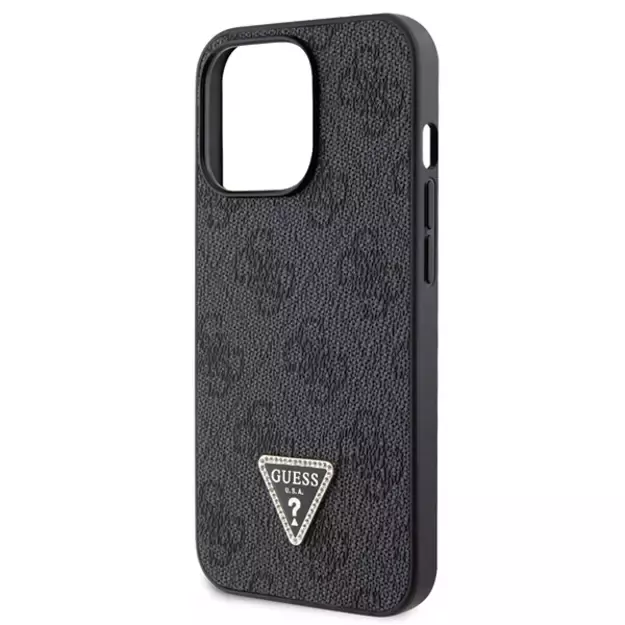 Guess GUHCP13LP4TDSCPK Case for iPhone 13 Pro / 13 - Black Crossbody 4G Metal Logo 14