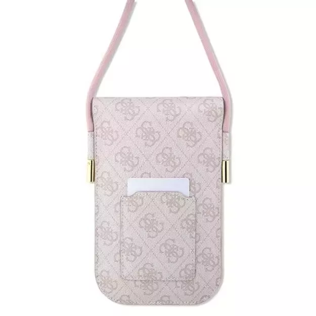 Guess handbag GUOWBP4SNSP - pink 4G Metal Script Logo 2