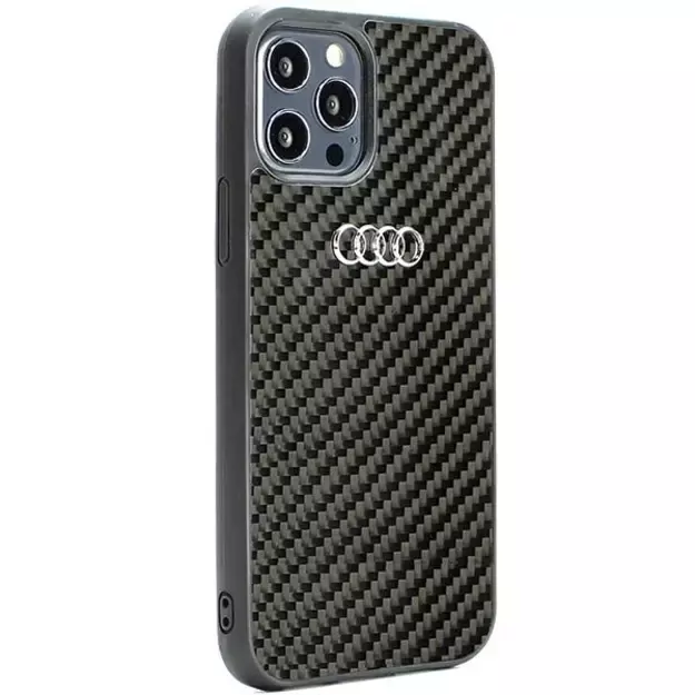 Audi Carbon Fiber iPhone 12/12 Pro 6.1&quot  black/black hardcase AU-TPUPCIP12P-R8/D2-BK 6