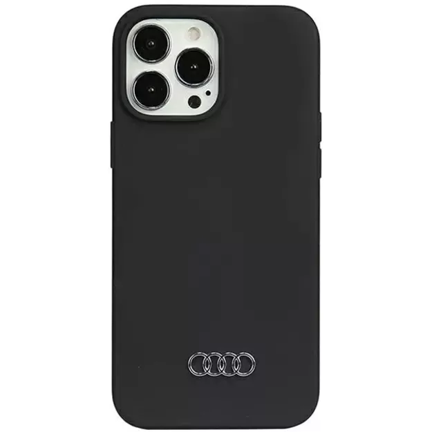 Audi Silicone Case iPhone 13 Pro Max 6.7&quot  black/black hardcase AU-LSRIP13PM-Q3/D1-BK