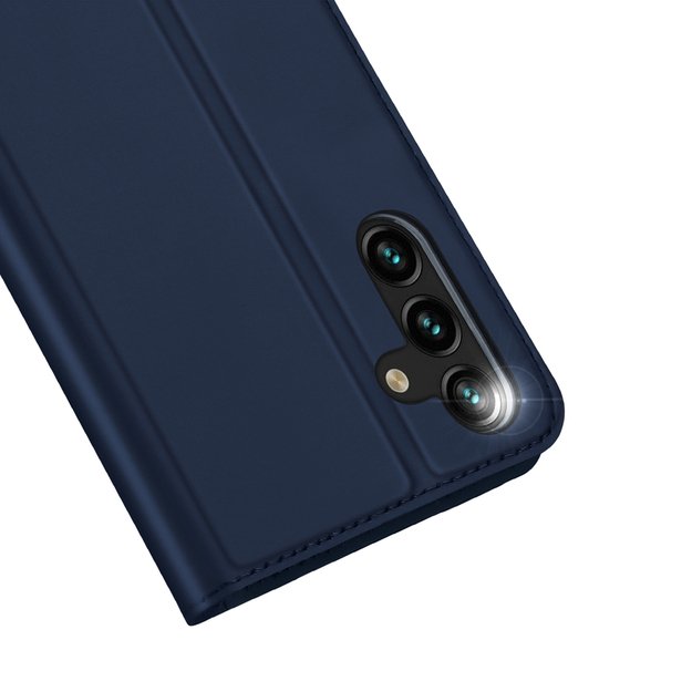 [RETURNED ITEM] Dux Ducis Skin Pro Case for Samsung Galaxy A14 4G / 5G Cover with Flip Card Wallet Stand Blue 7