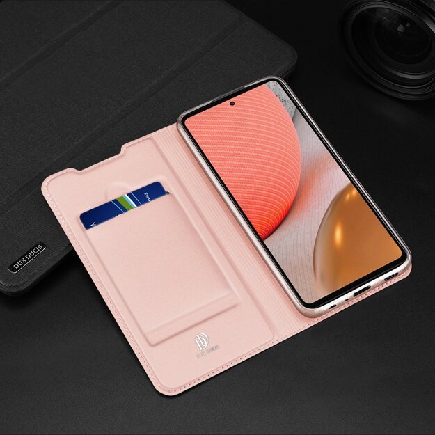 DUX DUCIS Skin Pro Bookcase type case for Samsung Galaxy A72 4G pink 23