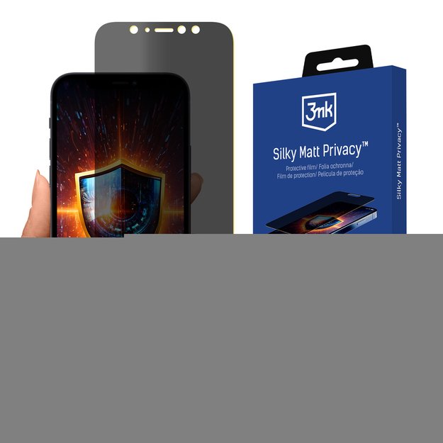 Privacy Screen Protector 3mk Silky Matt Privacy for Apple iPhone 12 Mini