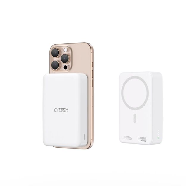 Powerbank Tech-Protect PB12 LifeMag MagSafe 20000MAH - white 4