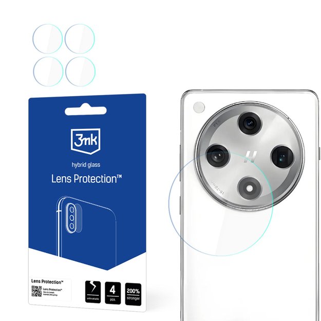 3mk Lens Protection Hybrid Glass for the Camera Lens on Oppo Find X8
