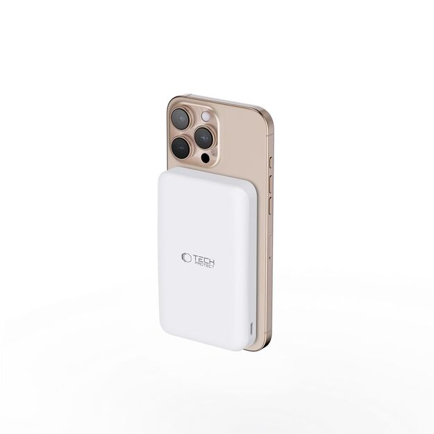 Powerbank Tech-Protect PB24 LifeMag QI2 MagSafe 10000 mAh - white 2