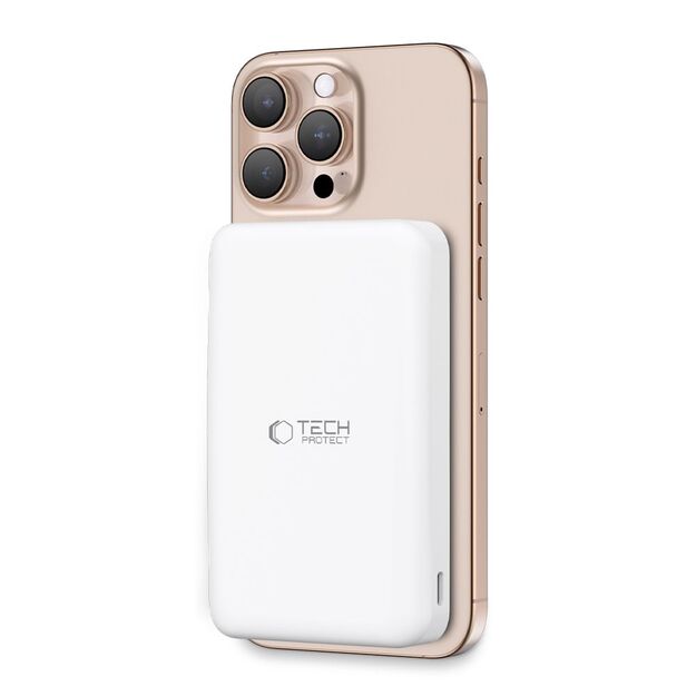 Powerbank Tech-Protect PB24 LifeMag QI2 MagSafe 10000 mAh - white 1