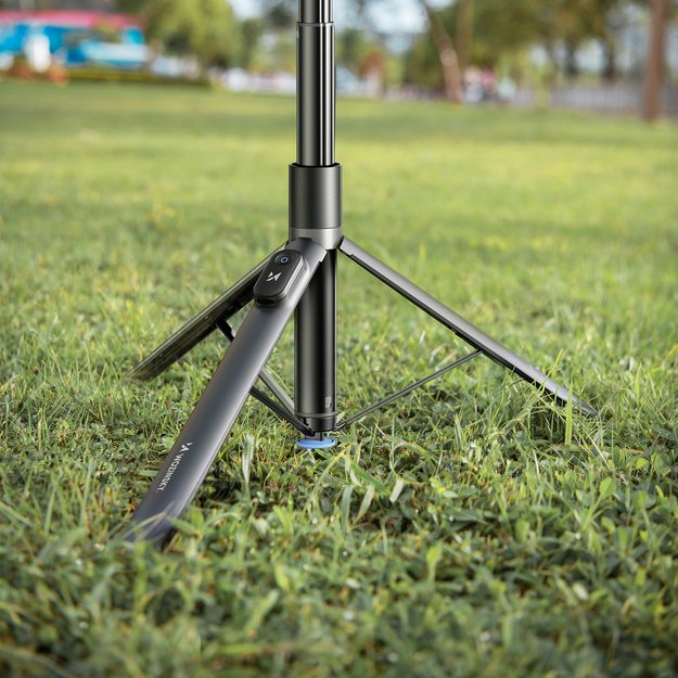Selfie stick Wozinsky WRZP1 with automatically extendable legs, tripod function, 1.7m - black 8