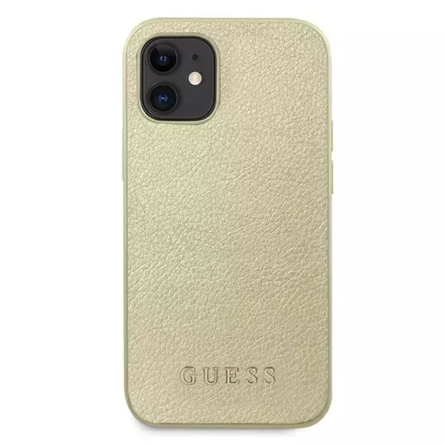 Guess GUHCP12SIGLGO iPhone 12 mini 5.4&quot  gold/gold hardcase Iridescent 2