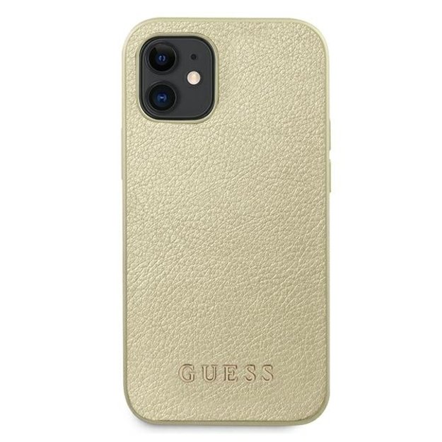 Guess GUHCP12SIGLGO iPhone 12 mini 5.4&quot  gold/gold hardcase Iridescent 11