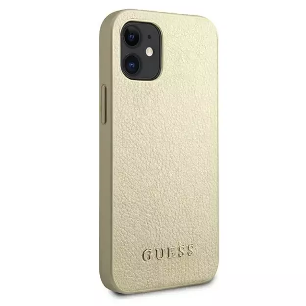 Guess GUHCP12SIGLGO iPhone 12 mini 5.4&quot  gold/gold hardcase Iridescent 3