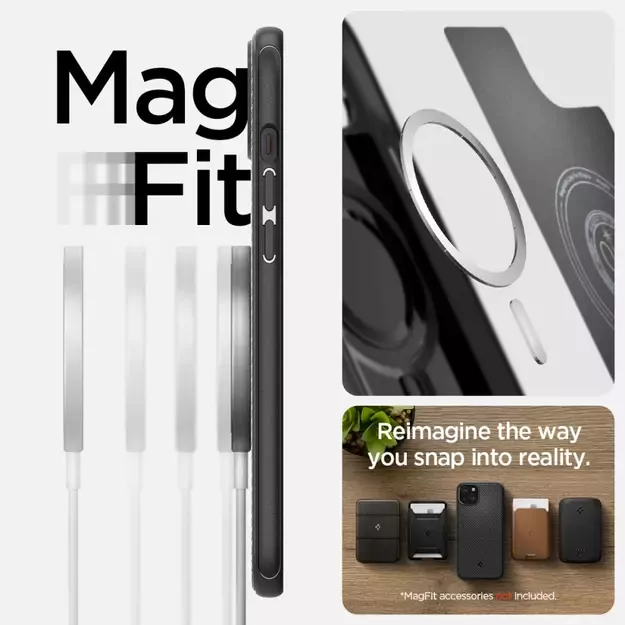 Spigen Mag Armor MagSafe iPhone 15 Case - Matte Black 10