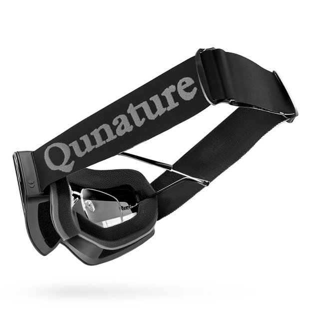 Qunature Black Frameless Ski Goggles - Black 8