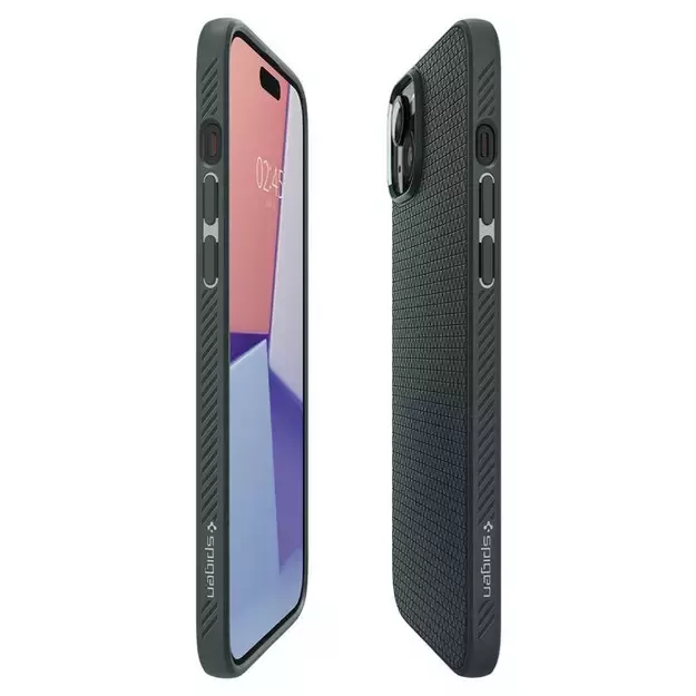 Spigen Liquid Air iPhone 15 Plus Case - Dark Green 2