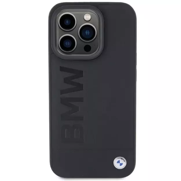 BMW MagSafe Leather Hot Stamp case for iPhone 15 Pro - black 2