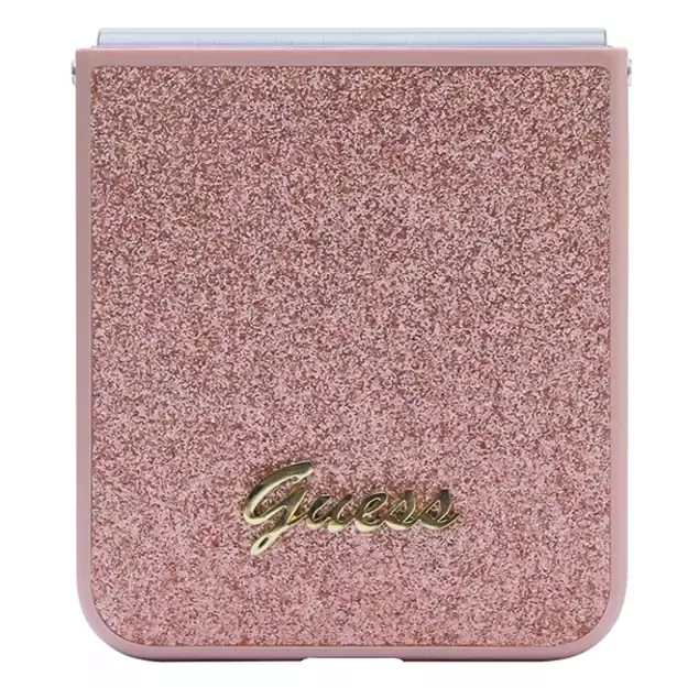 Guess Glitter Script case for Samsung Galaxy Z Flip 5 - pink 4