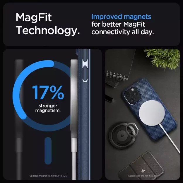 Spigen Mag Armor Case with MagSafe for iPhone 15 Pro Max - Blue 10