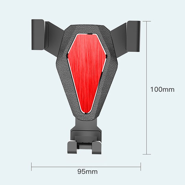 Gravity smartphone car holder, silver (YC07) 18
