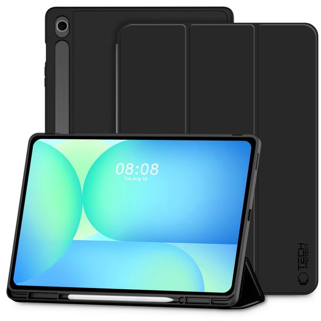 TechProtect SmartCase Pen case for Samsung Galaxy Tab S10 FE+ 13.1 X620 / X626B - black 1