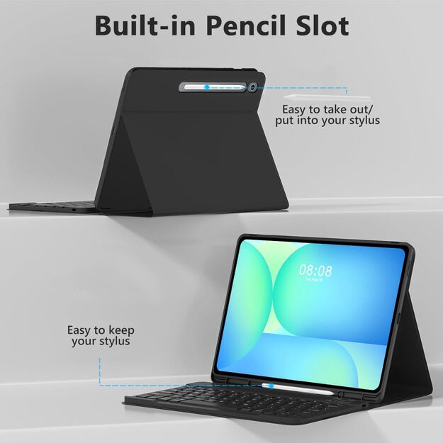 Tech-Protect SC Pen + Keyboard Case for Samsung Galaxy Tab S10 FE+ 13.1 X620 / X626B - Black 5