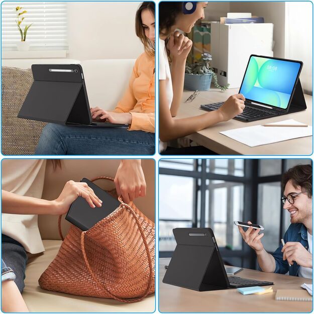Tech-Protect SC Pen + Keyboard Case for Samsung Galaxy Tab S10 FE+ 13.1 X620 / X626B - Black 9