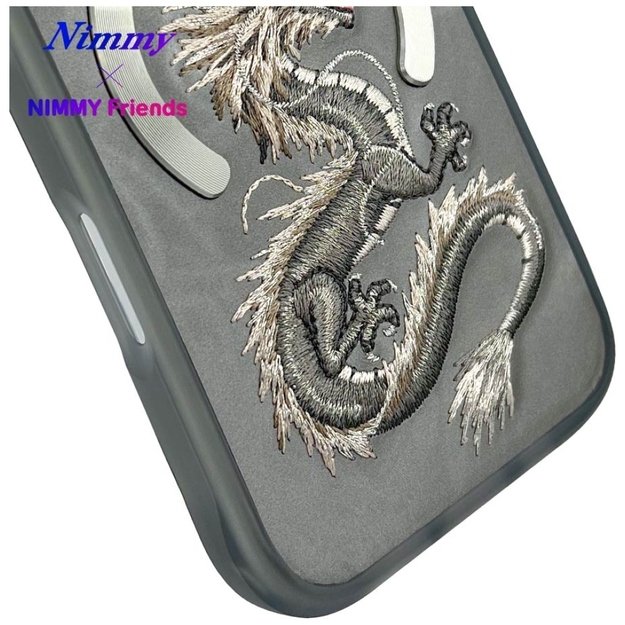 Nimmy Dragon MagSafe iPhone 16 Case - Gray 11