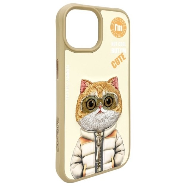 Nimmy Cool&amp Cute 2.0 Cat Case for iPhone 15 - Beige 5
